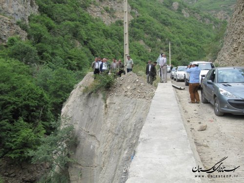 بازدید استاندار از پروژه های در حال اجرای اداره کل راه و شهرسازی در شهرستان رامیان