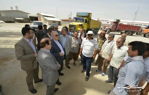 بازدید سرزده استاندار گلستان از مراکز خرید گندم استان 