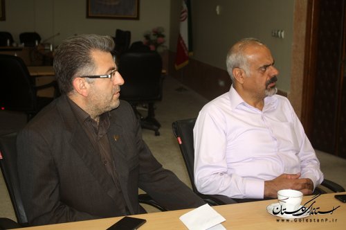 دیدار معاون امور مسافری راه آهن جمهوری اسلامی ایران با استاندار گلستان 