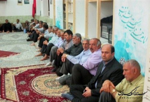 مراسم سالگرد  بزرگداشت  امام  خمینی ( ره) در مزرعه کتول