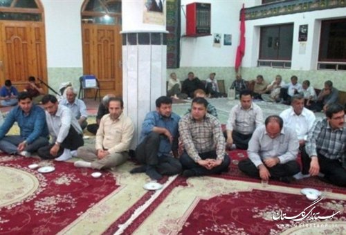 مراسم سالگرد  بزرگداشت  امام  خمینی ( ره) در مزرعه کتول