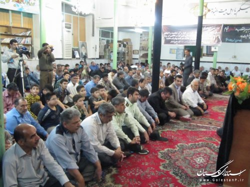 حرکت در مسیر مکتب امام حسین(ع)زمینه ساز حکومت جهانی حضرت مهدی (عج)است