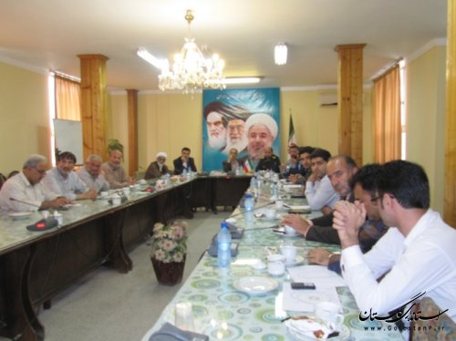 جلسه ی هئیت امنای شهدای گمنام شهرستان کردکوی برگزار شد