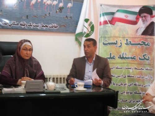 فرماندار ترکمن از اداره محیط زیست این شهرستان بازدید کرد