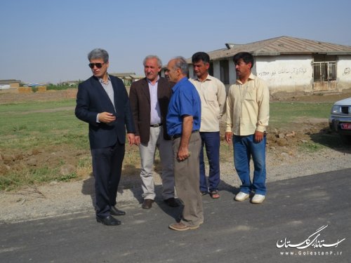 بازدید فرماندار آق قلا از پروژه خط انتقال آب شرب به روستاهای شفتالوباغ علیا و سفلی