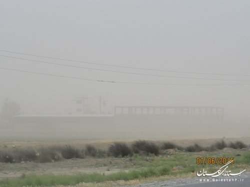 ورود ریزگردها به گمیشان