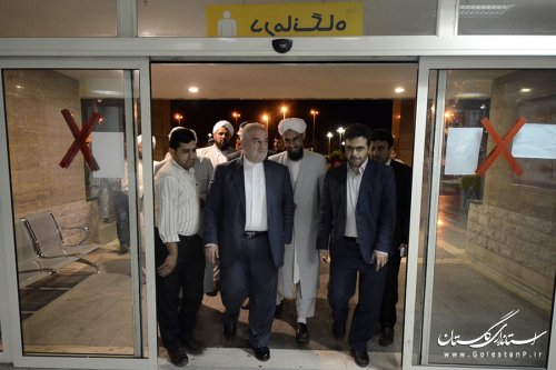 عیادت استاندار گلستان از حاج یار محمد آخوند نظری 