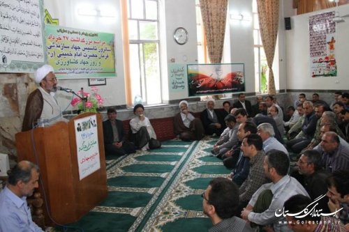 برگزاری مراسم بزرگداشت هفته جهاد کشاورزی در سازمان جهاد کشاورزی استان گلستان