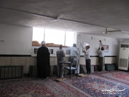 مراسم غبار روبی و عطرافشانی مساجد کلاله برگزار شد