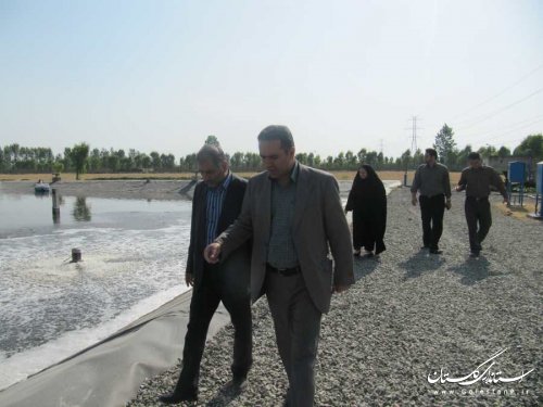 فرماندار بندرگز از تصفیه خانه فاضلاب  این  شهرستان بازدید کرد