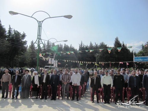 مراسم کلنگ زنی المان شهدای گمنام شهر کردکوی برگزار شد