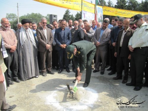 مراسم کلنگ زنی المان شهدای گمنام شهر کردکوی برگزار شد