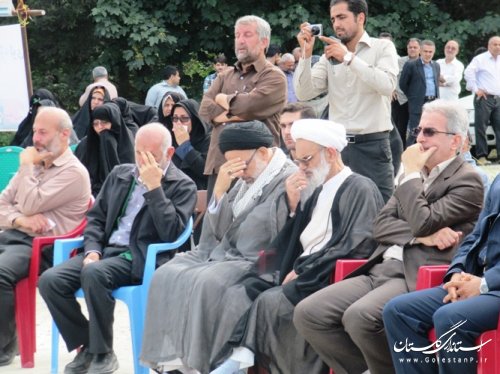 مراسم کلنگ زنی المان شهدای گمنام شهر کردکوی برگزار شد