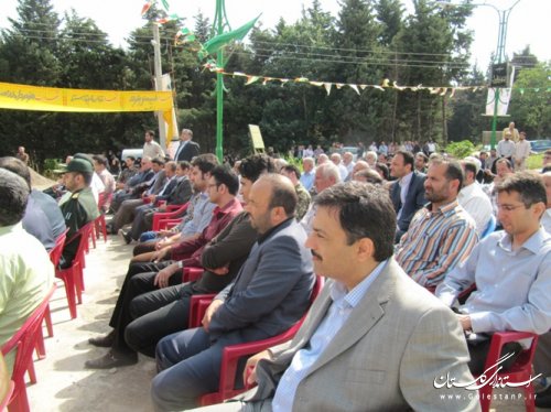مراسم کلنگ زنی المان شهدای گمنام شهر کردکوی برگزار شد