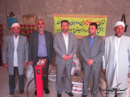 توزیع سبد کالا به مناسبت فرا رسیدن ماه مبارک رمضان