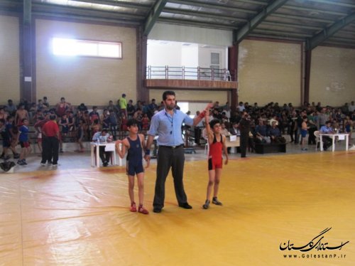 مسابقات کشتی فرنگی نونهالان و نوجوانان انتخابی استان در کردکوی برگزار شد