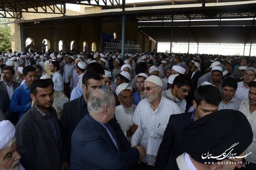 حضور استاندار گلستان در مراسم تشییع پیکر مرحوم آخوند نظری 