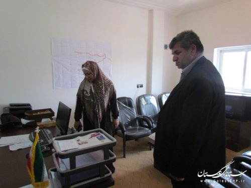 فرماندار ترکمن از بخشداری سیجوال بازدید کرد