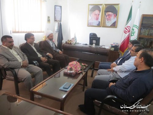 دیدار فرماندار و جمعی از مسئولین ادارات با رئیس تبلیغات اسلامی کلاله