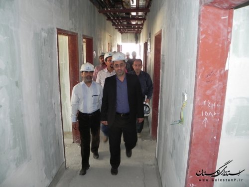 بازدید فرماندار از بیمارستان 96 تختوابی مینودشت
