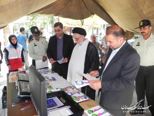افتتاح نمایشگاه پیش گیری از مضرات مواد مخدر در مینودشت