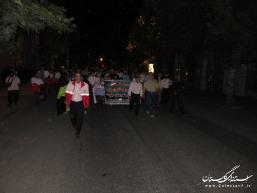 برگزاری مراسم پیاده روی خانوادگی به مناسبت روز جهانی مبارزه با مواد مخدر در مینودشت