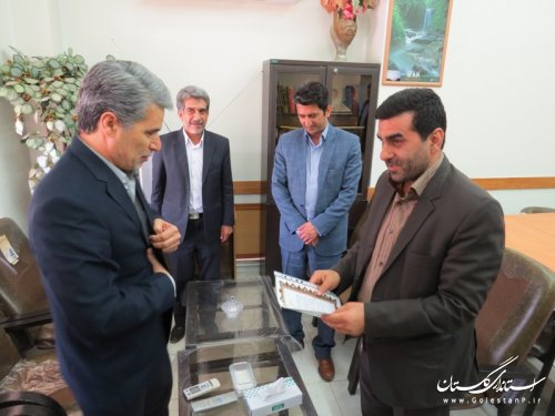 تجلیل فرماندار شهرستان آق قلا از مسئولان قضایی این شهرستان
