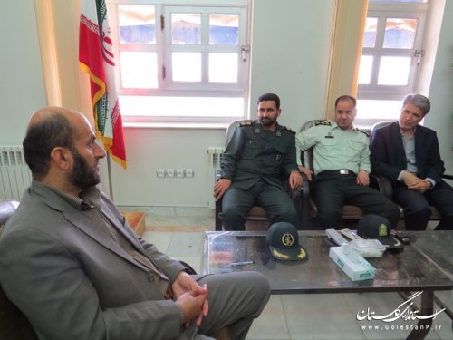 تجلیل فرماندار شهرستان آق قلا از مسئولان قضایی این شهرستان