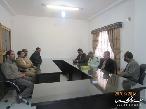 دیدار فرماندار گمیشان با رئیس دادگستری و قضات شهرستان 