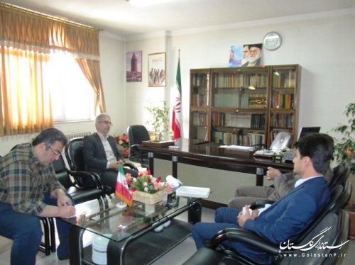 دیدار مدیرکل بیمه  روستایی و عشایری استان با فرماندار