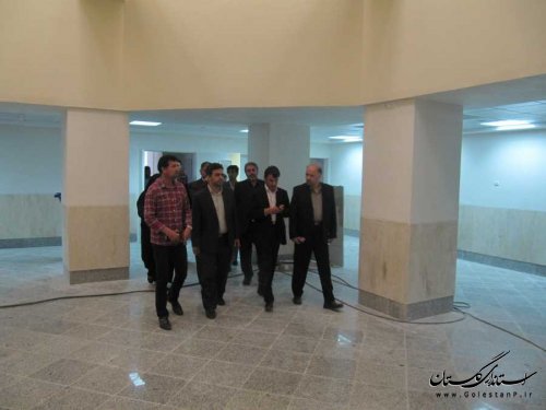 بازدید مدیران استانی و شهرستانی از بیمارستان در حال ساخت بندرگز