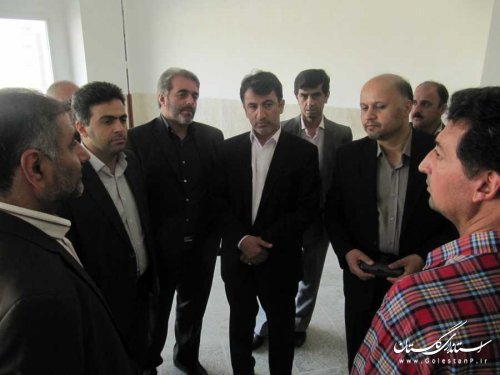 بازدید مدیران استانی و شهرستانی از بیمارستان در حال ساخت بندرگز