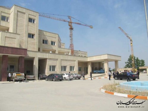 بازدید مدیران استانی و شهرستانی از بیمارستان در حال ساخت بندرگز