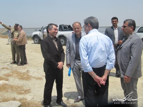 بازدید مدیر فنی و امور زیر بنایی سازمان مناطق آزاد کشور از بنادر تجاری گمیشان