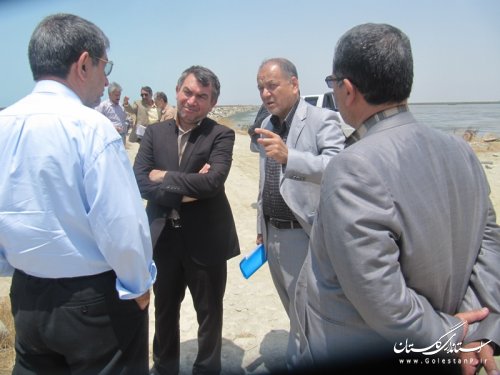 بازدید مدیر فنی و امور زیر بنایی سازمان مناطق آزاد کشور از بنادر تجاری گمیشان
