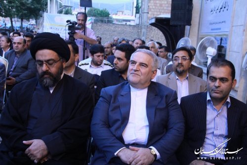 مراسم متمرکز کلنگ زنی دو تقاطع غیرهمسطح و افتتاح دوخانه فرهنگ در شهرگرگان