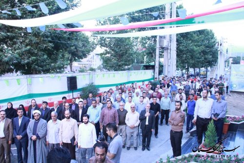 مراسم متمرکز کلنگ زنی دو تقاطع غیرهمسطح و افتتاح دوخانه فرهنگ در شهرگرگان