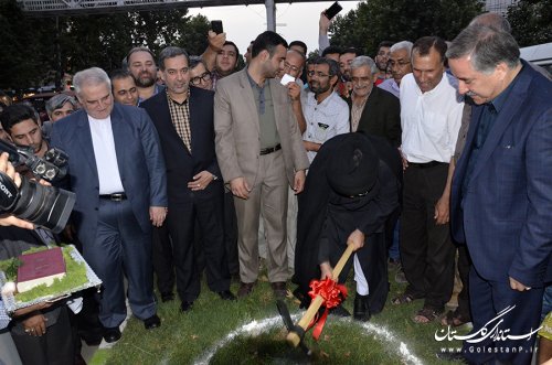 مراسم متمرکز کلنگ زنی دو تقاطع غیرهمسطح و افتتاح دوخانه فرهنگ در شهرگرگان