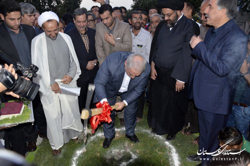 مراسم متمرکز کلنگ زنی دو تقاطع غیرهمسطح و افتتاح دوخانه فرهنگ در شهرگرگان