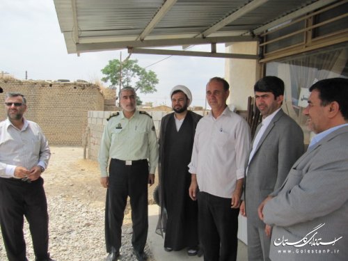 دیدار فرماندار کلاله با خانواده شهید نیروی انتظامی