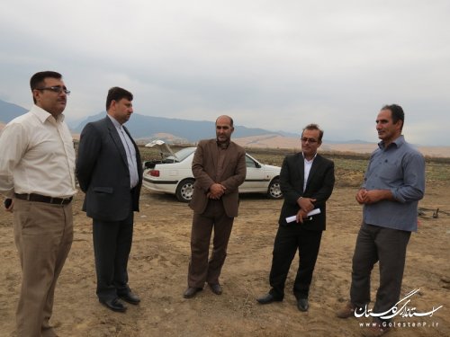 بازدید فرماندار گالیکش از چاه های آب شرب شهرستان