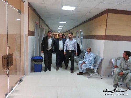بازدید فرماندار از پلی کلینیک تخصصی شهر علی آباد کتول