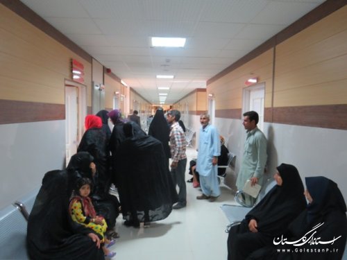 بازدید فرماندار از پلی کلینیک تخصصی شهر علی آباد کتول