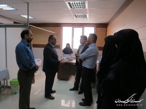 بازدید فرماندار از پلی کلینیک تخصصی شهر علی آباد کتول