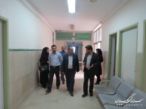 بازدید فرماندار از پلی کلینیک تخصصی شهر علی آباد کتول