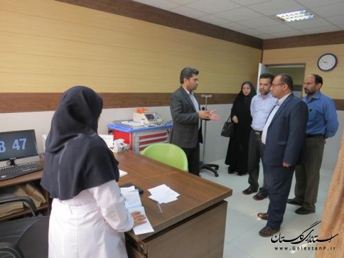 بازدید فرماندار از پلی کلینیک تخصصی شهر علی آباد کتول