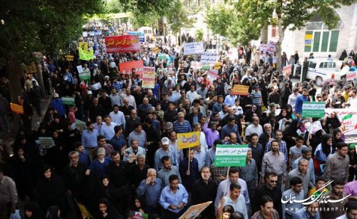 روز قدس روز مقابله مستضعفان علیه مستکبران جهان است