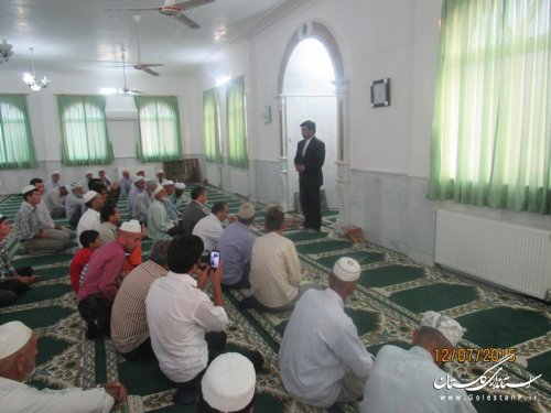 دیدار صمیمی فرماندار گمیشان با مردم روستای دهنه