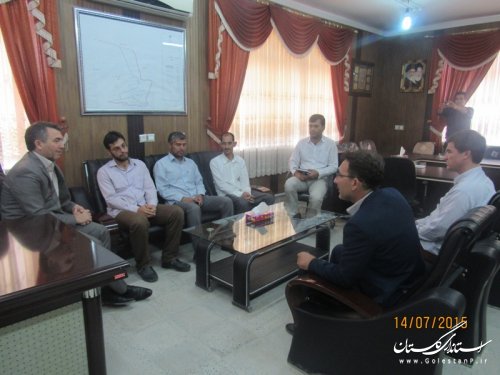 دیدار فرماندار گمیشان با کارکنان اداره بهزیستی شهرستان 