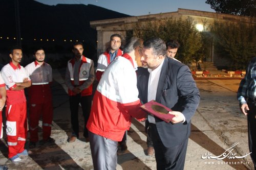 بازدید ستاد مدیریت بحران شهرستان آزادشهر از پایگاه هلال احمر خوش ییلاق